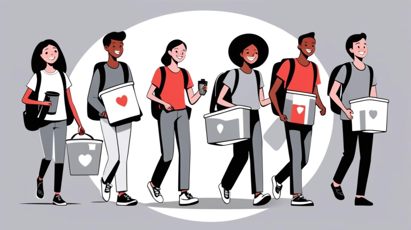 universitarios listos para la feria de ciencias de la universidad-min